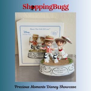 Precious Moments Disney Mary Poppins Musical Figurine ~ Plays Jolly Holiday